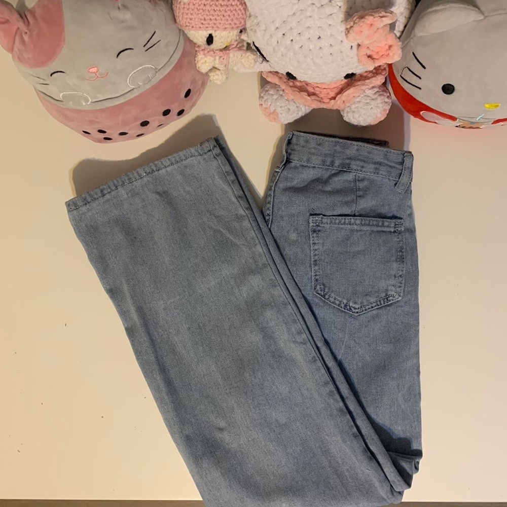 YesStyle - High waisted wide leg jeans
